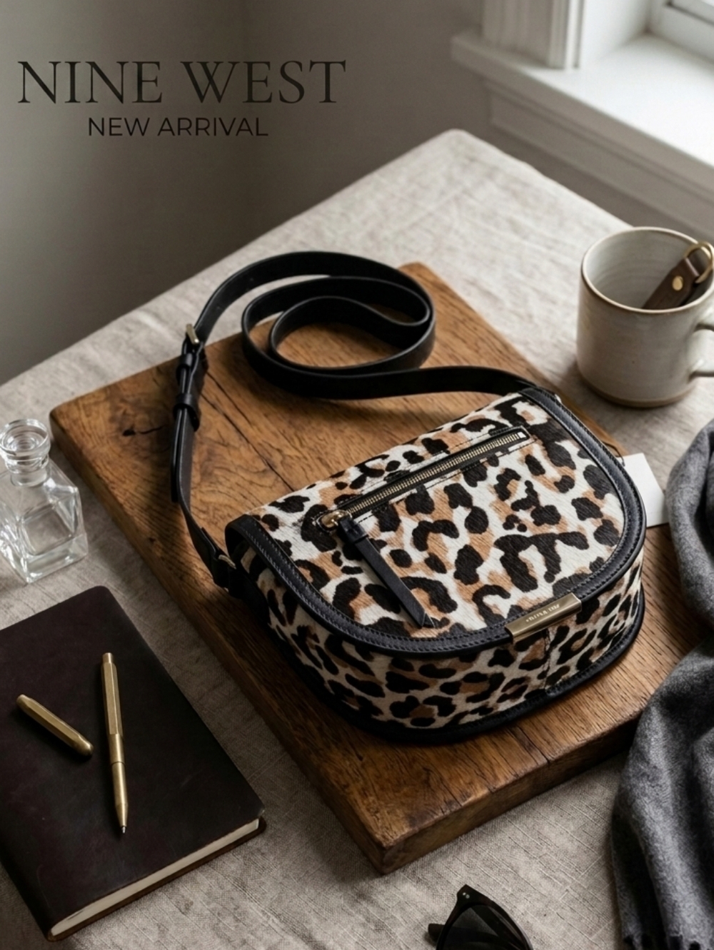Nine West New with tags Animal Leopard Print Crossbody Purse Shoulder Bag